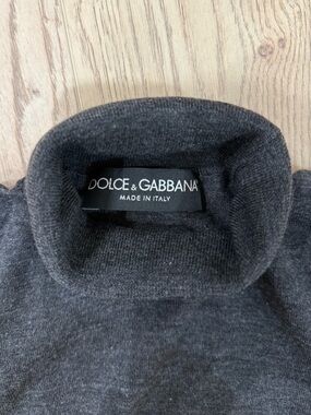 Dolce & Gabbana Dark Charcoal Turtle Neck Sweater